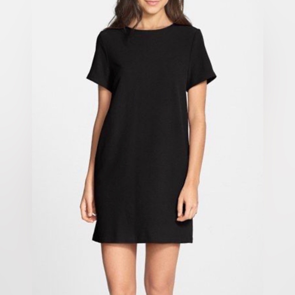 Felicity & Coco NWT black crepe shift dress, medium